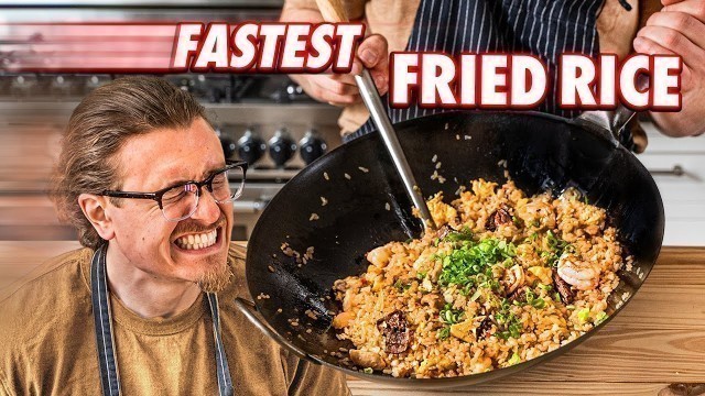 'Making Fried Rice Faster Than A Restaurant | But Faster'