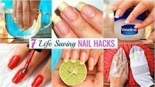 '7 Life HACKS To GROW NAILS Fast & Strong | #Beauty #DIY #Remedy #Anaysa'