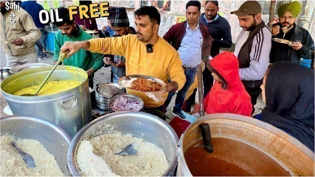 '20 Rs Best Food | Highest Selling Oil Free Rajma Chawal | Street Food India'