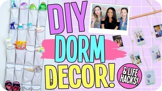 'DIY Dorm Decor & Life Hacks! Cheap & Easy!'