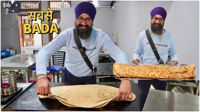 'SardarJi ka Desi Ghee Punjabi Titanic Paratha | Street Food India'