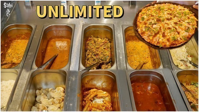 'UNLIMITED FOOD Buffet in Rs 159 | Street Food India | Unlimited Pizza'