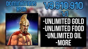 '[No Root]DOMINATIONS ASIA MOD APK V9.910.910[UNLIMITED GOLD, FOOD, OIL, VILLAGERS,  GOALS CLAIMABLE]'