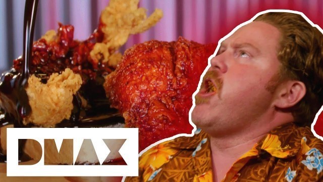 'Casey Takes On The Death Row Chicken Tender Challenge | Man V. Food'