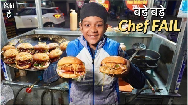 '14 Years Old Super Singh ka Jumbo Burger | Street Food India | Rs 30/-'