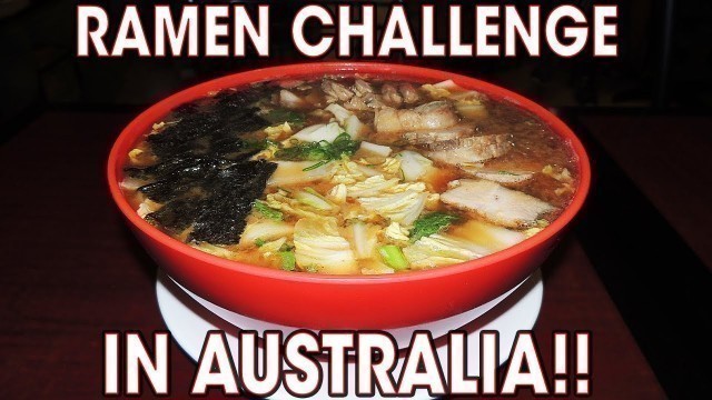 'Massive Japanese Ramen Challenge in Sydney, Australia!!'