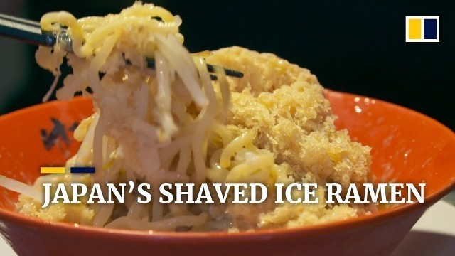 'Japanese restaurant creates shaved ice ramen to beat summer heat'