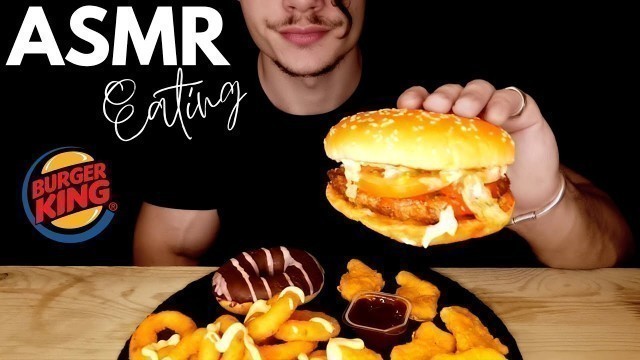 'ASMR Eating WHOPPER, ONION RINGS, NUGGETS Mukbang (No Talking) Food Sounds & Unboxing - 360 Degree'