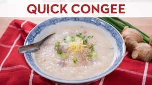 'Quick & Easy Congee | Jok | Rice Porridge - Thai Breakfast Recipe - โจ๊กหมูสับ แบบง่าย'