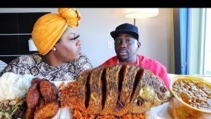 'REMOVING MOMMA FROM THE CHANNEL!?| AFRICAN FOOD| JOLLOF RICE| SUPER KANJA| BENACHIN|MUKBANG!!'