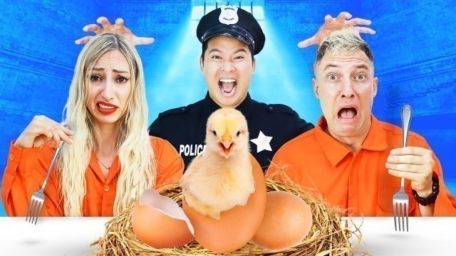 'JAIL FOOD VS NORMAL FOOD CHALLENGE | EATING THE WORST JAIL FOOD IN THE WORLD FOR 24 HOURS!'