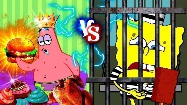 'Rich Jail vs Broke Jail Food | MUKBANG ANIMATION | SPONGEBOB ANIMATION | SLAME CATS #2'