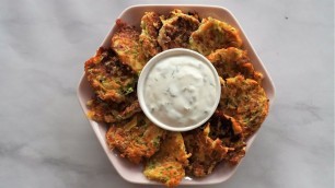 'ZUCCHINI FRITTERS || Healthy & Easy Recipe'