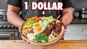 'The 1 Dollar Healthy Rice Bowl'