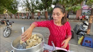 'Self Empowered Rubina Serves Tadka Fry Momos | Indian Street Food'