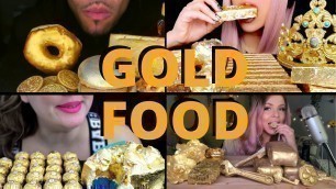 'Rating Gold Themed ASMR Foods'