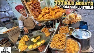 '40/- Rs Street Food India | Shri Ram Chole Bhature, Bedmi Poori, Gunji Papdi Chaat, Dal Kachori'