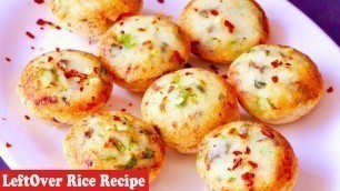 'New LeftOver Rice Recipe, Instant Recipe for Breakfast for Evening snack, appam recipe, appe recipe'