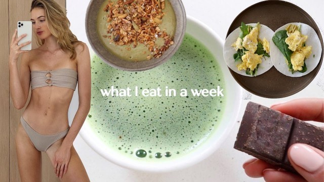 'what i eat in a week | realistic easy healthy meals'