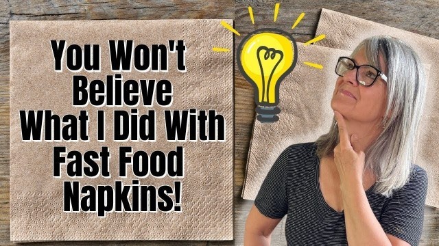 'How To Turn Your Fast Food Napkins Into A Faux Rice Paper'