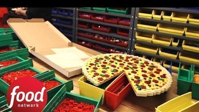 'Full-Size Pizza Lego Build | Food Network'