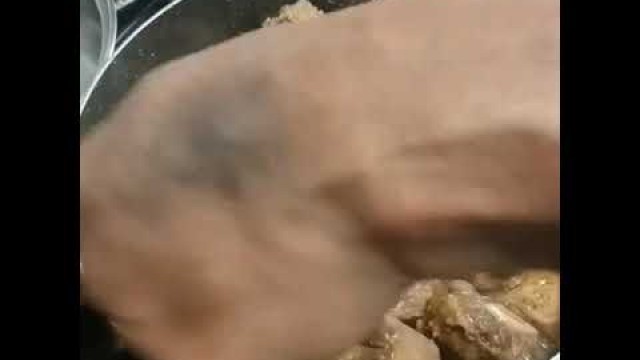 'Tina\'s soul food oxtails dinner finishing touch what y\'all think'