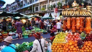 'Cambodian live food market, amazing food market lives, fresh food market'