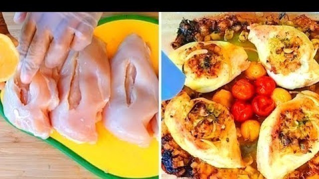 'Baked Chicken breast Recipe! Juicy  Tender Delicious  Moroccan Food  Einfaches rezept'