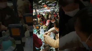 'Locals in #Wuhan, #China  fighting over food in the shops as Wuhan goes into lockdown today.'