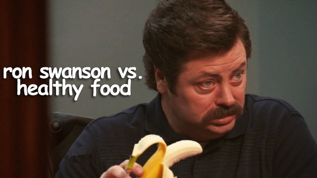 'ron swanson hating healthy food for 9 minutes 27 seconds | Parks and Recreation | Comedy Bites'