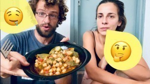 'Cooking Okra in Morocco, How to Cook Okra, Vegan Moroccan Food, Farm to Table, Okra Tomato Chickpea'