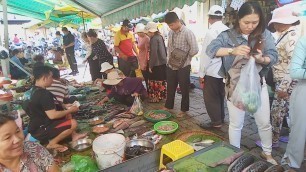 'Asian Fresh Market Food - Amazing Foods And People Activities - Phnom Penh Street Food'