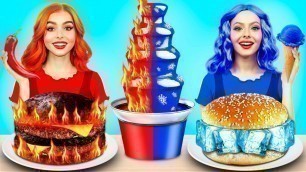 'Hot vs Cold Challenge | Spiciest & Sourest Food for 24 Hours by X-Challenge'