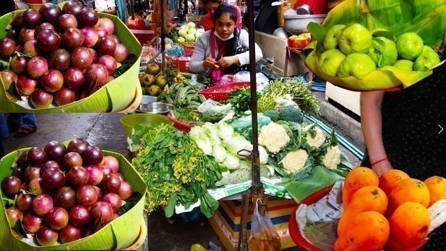 'Street Food Tour - Daily Fresh Foods And People Activities In Phnom Penh Market'