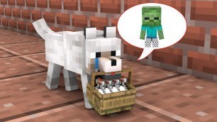 'Monster School : The Dog Finds Food For Baby Zombie - Minecraft Animation'