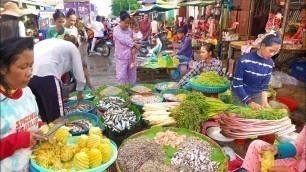 'Phnom Penh Marekt Food @ SamHan - The View Of Fresh Foods And People Lifestyle -Cambodia'