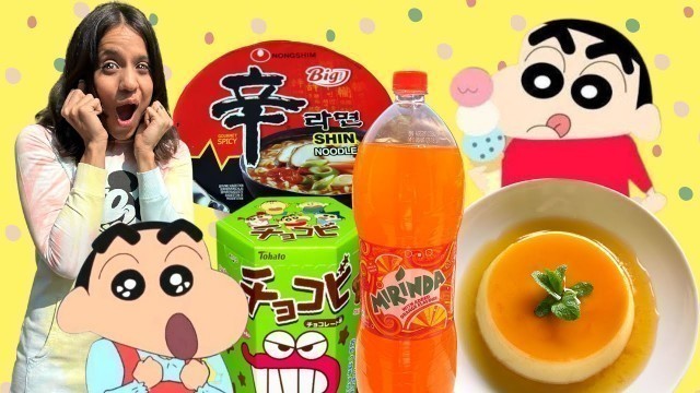 'Eating Shinchan Favourite Food For 25 hours 