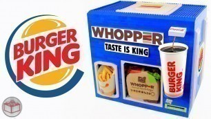 'Burger King WHOPPER Meal Custom LEGO Machine | French Fries & Coca Cola'