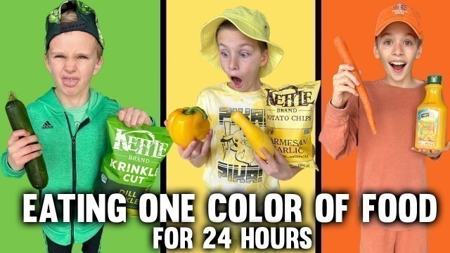 'Eating ONLY 1 Color of Food for 24 Hours!'