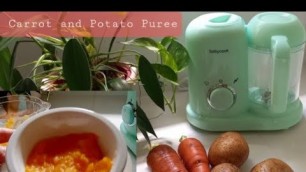 'How to Make Carrot and Potato Puree Using Babycook Baby Food Maker | #babyfoodideas #babyfood'