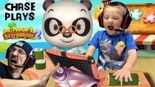 'Chase plays Dr. Panda\'s Restaurant 2!!  Cooking Food for Picky Dudes w/ FGTEEV Duddy | KIDS iOS APP'