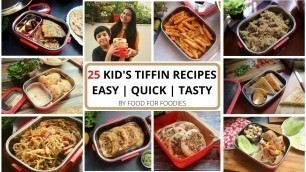 '25 Kid\'s Tiffin Recipes | Lunch Box Ideas | by food for foodies'