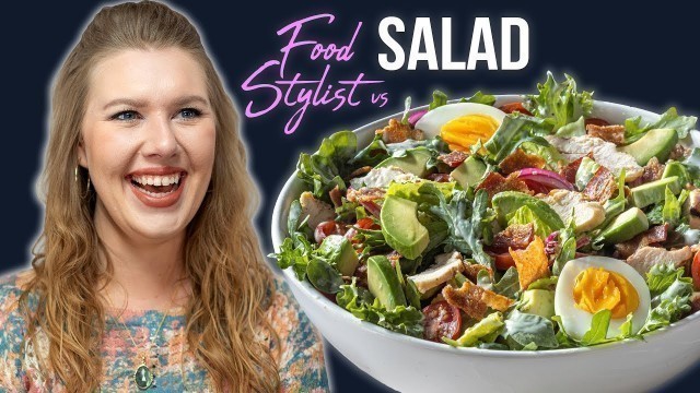 'How a Food Stylist Styles Panera Bread’s Green Goddess Cobb Salad | Styling Tips and Tricks'