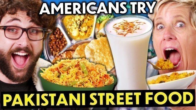 'Americans Try Pakistani Food For The First Time! (Halwa Puri, Saffron Lassi, Zarda) | People vs Food'