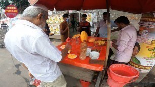 'People Are Crazy For  Extremely Fresh Healthy Food Papaya! Extreme Knife Skills!  Food Fair'