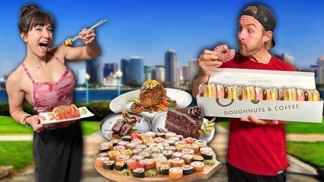 'Eating Our City’s Most EXPENSIVE Food For 24 Hours!'