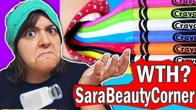 '3 GARBAGE SARABEAUTYCORNER DIY Edible School Supplies & School Pranks SaltEcrafter Reacts #2'