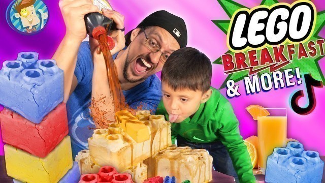 'LEGO Waffle BREAK-Fast (FV Family Vlog w/ American Ninja Warrior Training)'