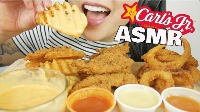 'ASMR Carl\'s Jr. *FRIED FOOD (EXTREME CRUNCH EATING SOUNDS) NO TALKING | SAS-ASMR'