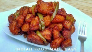 'Aloo Manchurian - Recipe in Hindi - by Indian Food Made Easy - Potato Snacks Recipes'